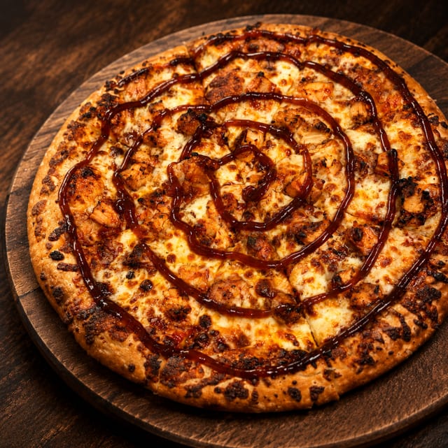 BBQ Chicken Pizza.